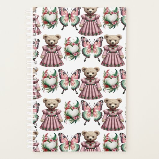 Mooie teddybeer planner (Voorkant)