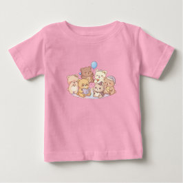 Mooie teddybeer vrienden kids T-shirt