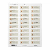 Mooie Teddylabels Etiket (Full Sheet)