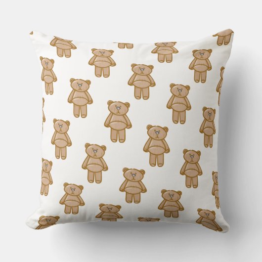 Mooie Teddyshirt Patroon Kussen (Voorkant)