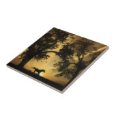 Mooie Tegel voor paardenkunst Tegeltje (Zijkant)