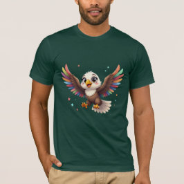 Mooie Tekenfilm Arend in Vlucht – Vriendelijke Vec T-shirt