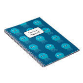 Mooie Tekenfilm Kwallen Notitieboek (Rechterzijde)