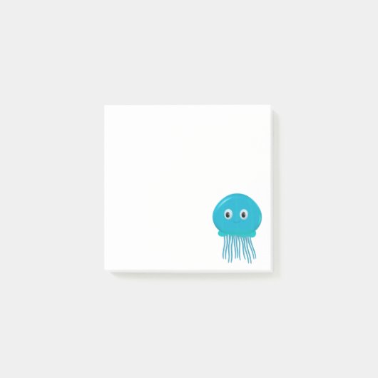 Mooie Tekenfilmkwal Post-it® Notes (Voorkant)