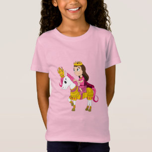 Mooie tekenfilmprinses t-shirt