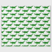 Mooie tekening van een alligator cadeaupapier (Vlak)