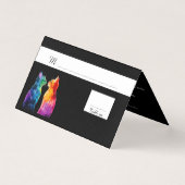 Mooie tekst aan de achterkant A Rainbow Love Kaart (Voorkant)