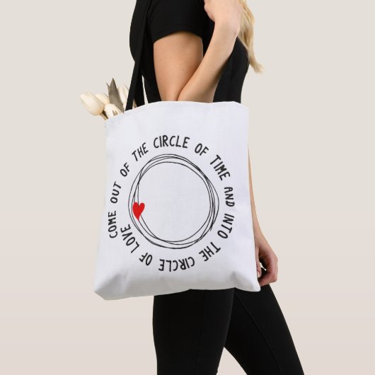 Mooie tekst in de liefdescirkel tote bag (Dichtbij)