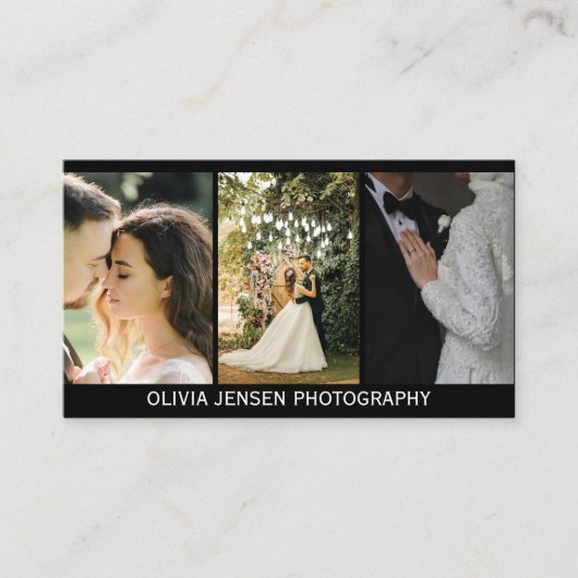 mooie tekst moderne fotograaf Visitekaartje (Voorkant)