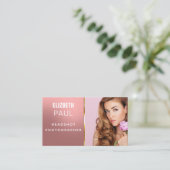 mooie tekst moderne fotograaf Visitekaartje (Staand voorkant)