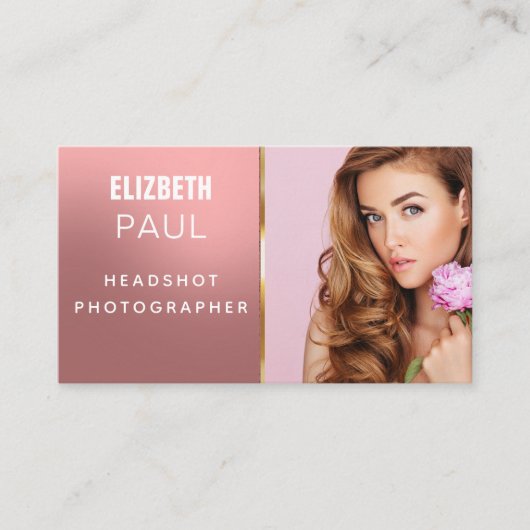 mooie tekst moderne fotograaf Visitekaartje (Voorkant)