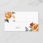 Mooie tekst @ terug Marble Dreams Oranje Roos Plaatskaartje (Voorkant)