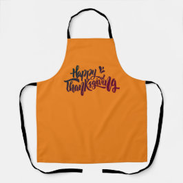 Mooie teksttypografie voor Thanksgiving Apron Schort