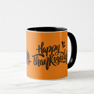 Mooie teksttypografie voor Thanksgiving Mok
