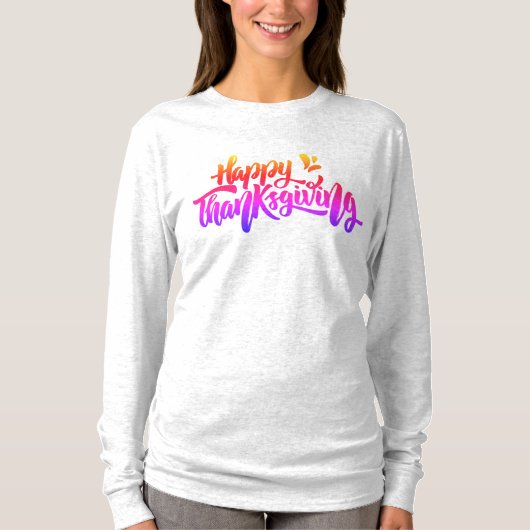 Mooie teksttypografie voor Thanksgiving T-shirt (Voorkant)