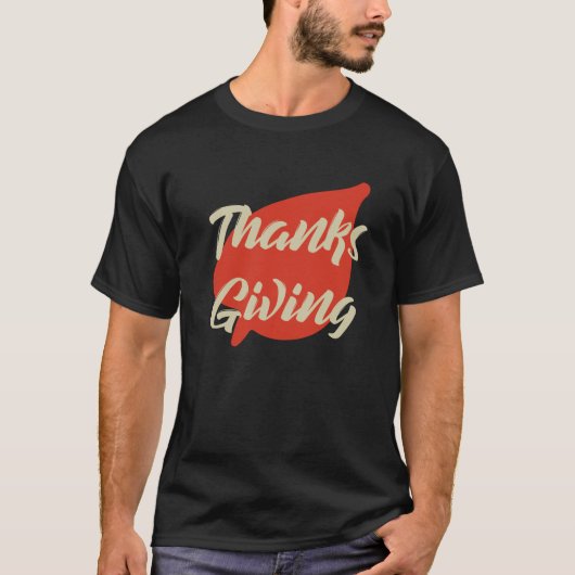 Mooie teksttypografie voor Thanksgiving T-shirt (Voorkant)