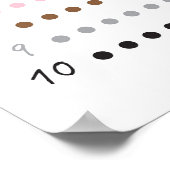 Mooie tel tot 10 moderne educatieve poster (Hoek)