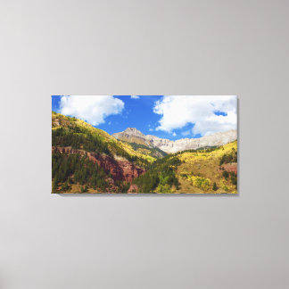 Mooie Telluride in Gouden Herfst Canvas Afdruk