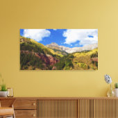 Mooie Telluride in Gouden Herfst Canvas Afdruk (Insitu (Woonkamer))