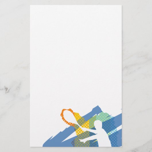 Mooie Tennis Briefpapier / Briefhoofd (Voorkant)
