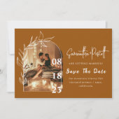 Mooie Terracotta Arch sparen de Datum Uitnodiging (Voorkant)