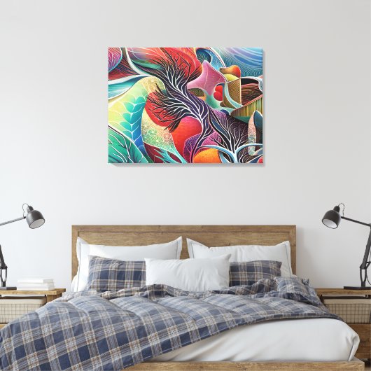 Mooie texturen canvas afdruk (Insitu (Slaapkamer))