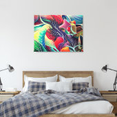 Mooie texturen canvas afdruk (Insitu (Slaapkamer))