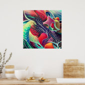 Mooie texturen poster (Keuken)
