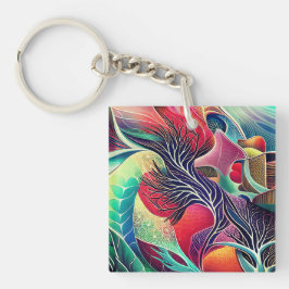 Mooie texturen sleutelhanger