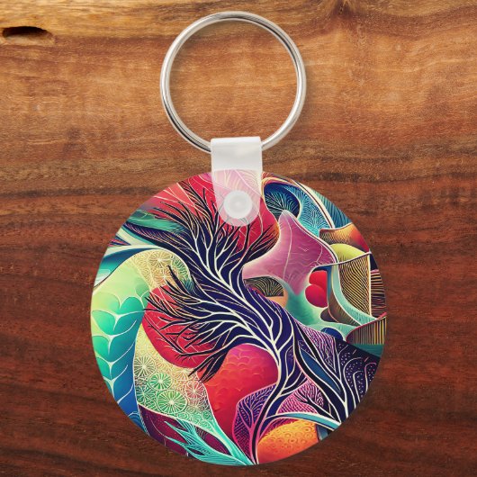 Mooie texturen sleutelhanger (Voorkant)