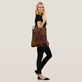 Mooie Textuur Bruine Achtergrond Tote Bag (Op model)