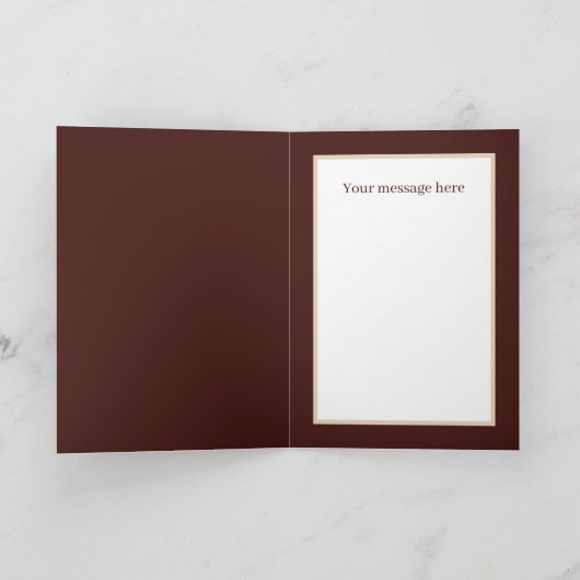 Mooie Thanksgiving aanpasbare pompoen Feestdagen Kaart (Binnen)