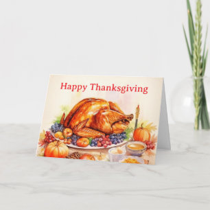 Mooie Thanksgiving-achtergrond Feestdagen Kaart