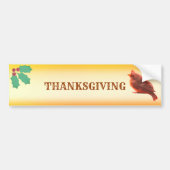 Mooie Thanksgiving Bird Bumpersticker (Voorkant)