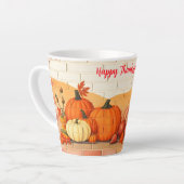 Mooie Thanksgiving Herfst Latte Mok (Linkerhoek)