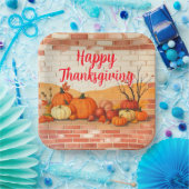 Mooie Thanksgiving Herfst Papieren Bordje (Feest)