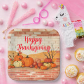 Mooie Thanksgiving Herfst Papieren Bordje (Feest)