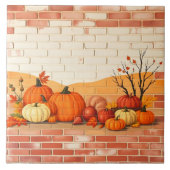 Mooie Thanksgiving Herfst Tegeltje (Voorkant)