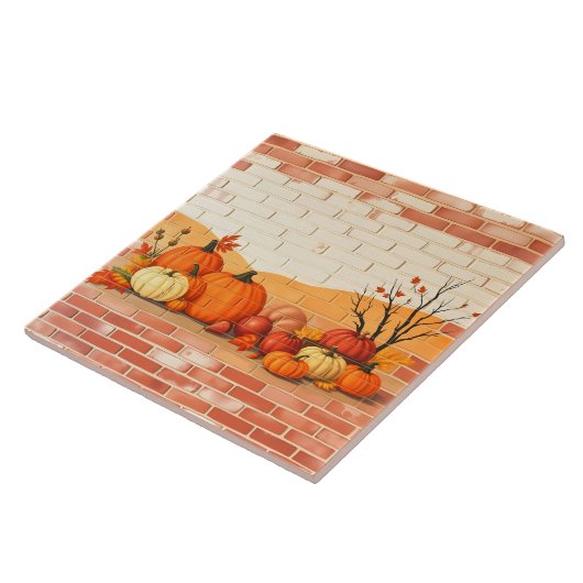 Mooie Thanksgiving Herfst Tegeltje (Zijkant)