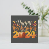 Mooie Thanksgiving-kerstkaart Feestdagenkaart (Staand voorkant)