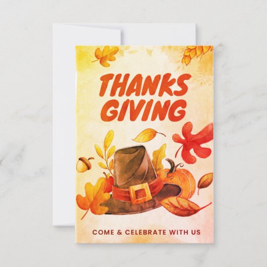 Mooie Thanksgiving met Pet en bladeren Herfst Bedankkaart (Voorkant)