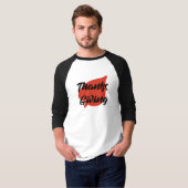 Mooie Thanksgiving Typografie op Leaf T-shirt (Voorkant volledig)
