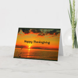 Mooie Thanksgiving van zonsopgang tot zonsondergan Kaart