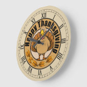 Mooie Thanksgiving wandklok (Hoek)