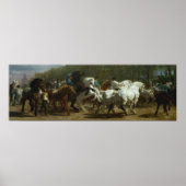 Mooie "The Horse Fair" van Rosa Bonfeur Poster (Voorkant)