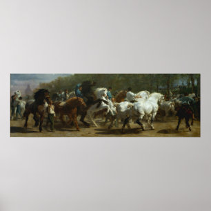Mooie "The Horse Fair" van Rosa Bonfeur Poster