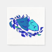 Mooie theatermaskers servetten (Voorkant)