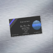 Mooie Thin Blue Line Police St. Michael Magnetisch Visitekaartje (Voorbeeld)