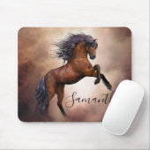 Mooie Thoroughbred Brown Horse Muismat (Met muis)