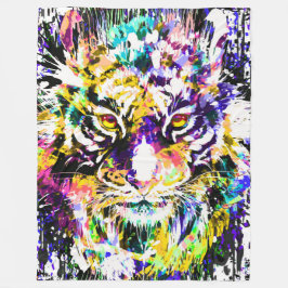 Mooie Tiger Fleece Blanket | Oranje tijger Deken